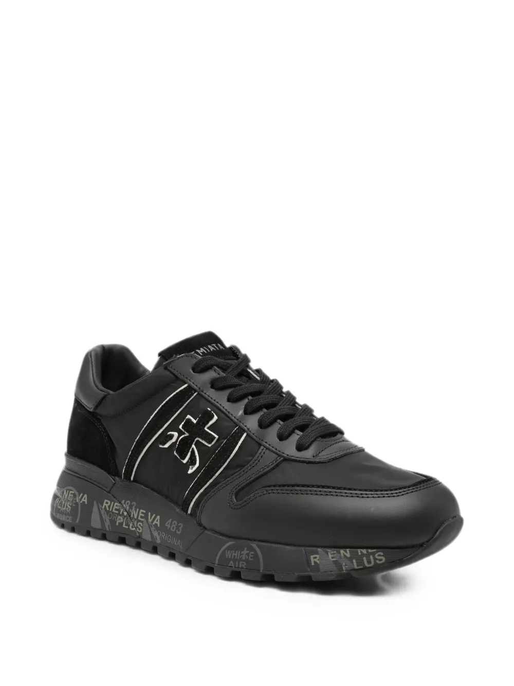 Premiata Lander panelled sneakers Zwart
