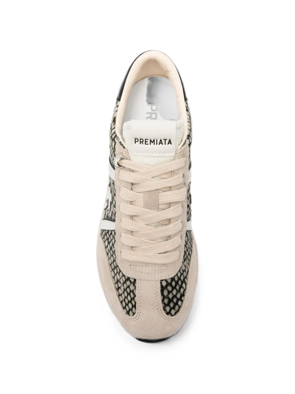 Premiata snakeskin-effect sneakers Beige