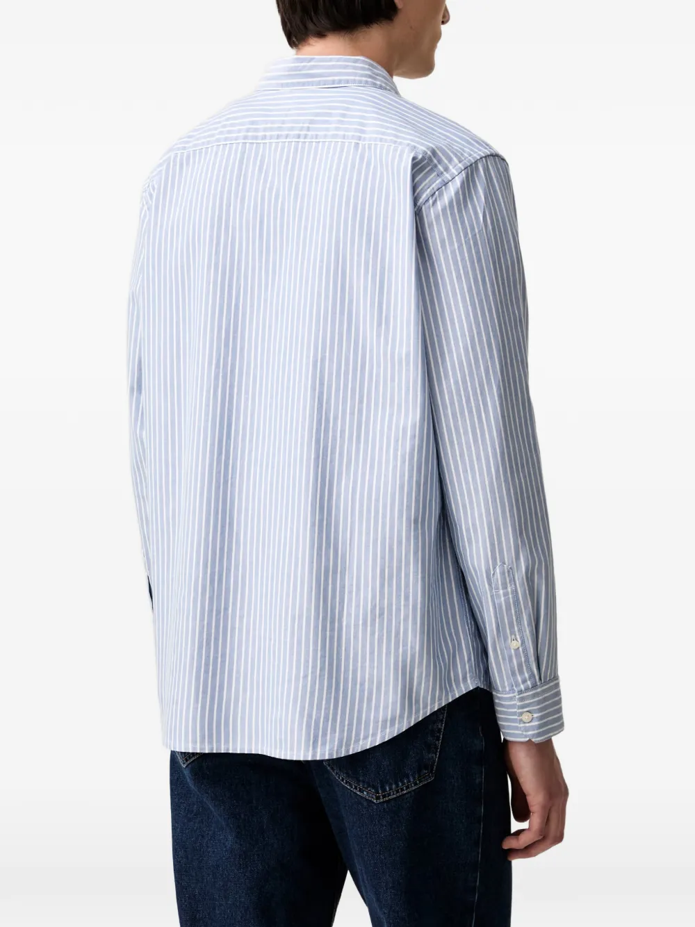 Levi's Battery Housemark standard-fit striped shirt Blauw