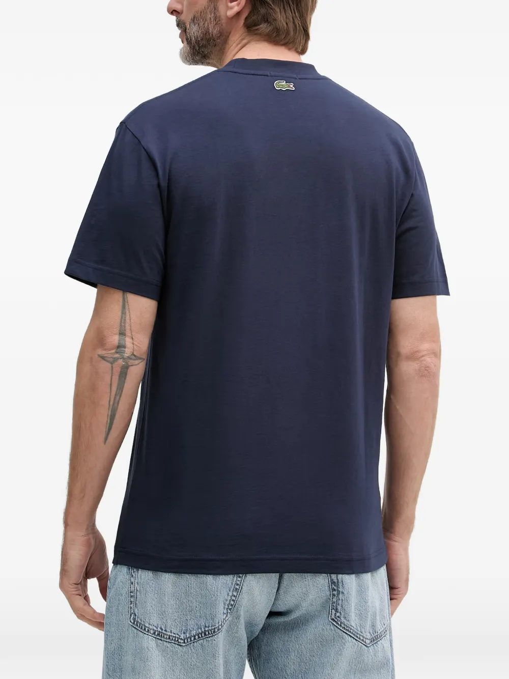 Lacoste T-shirt met logoprint Blauw