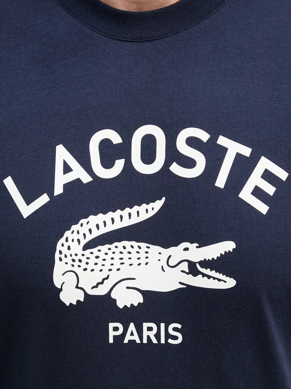 Lacoste T-shirt met logoprint Blauw