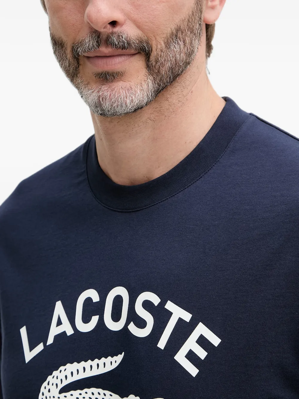 Lacoste T-shirt met logoprint Blauw