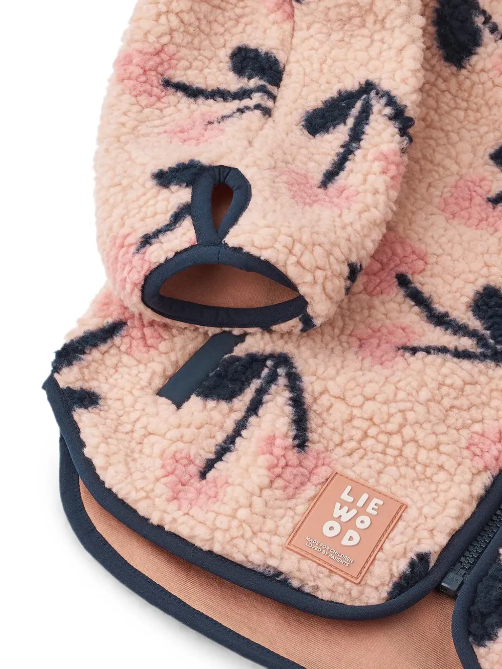 Liewood Fleece jack met kersenprint Roze