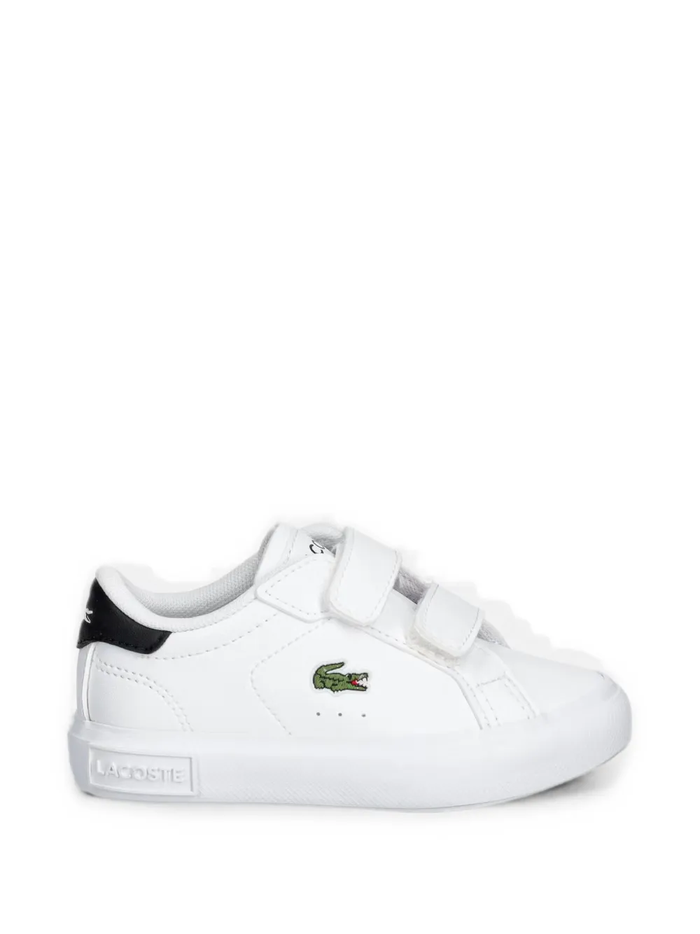 Lacoste Kids touch-strap sneakers Wit