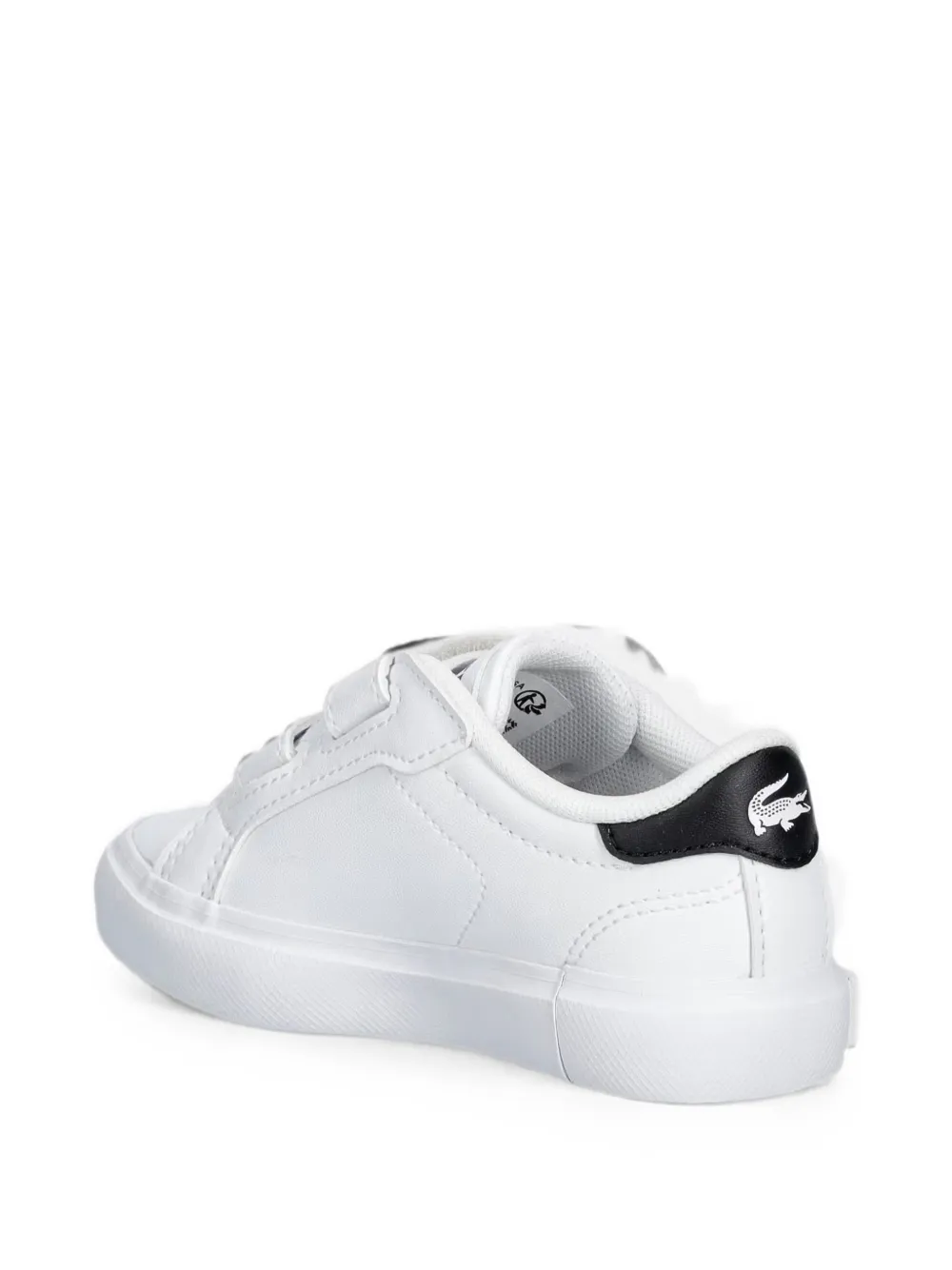 Lacoste Kids touch-strap sneakers Wit