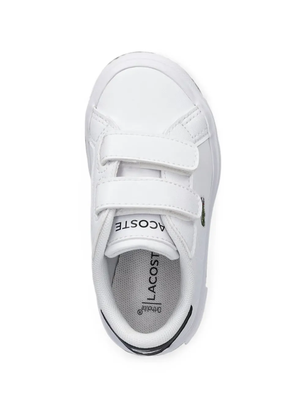 Lacoste Kids touch-strap sneakers Wit