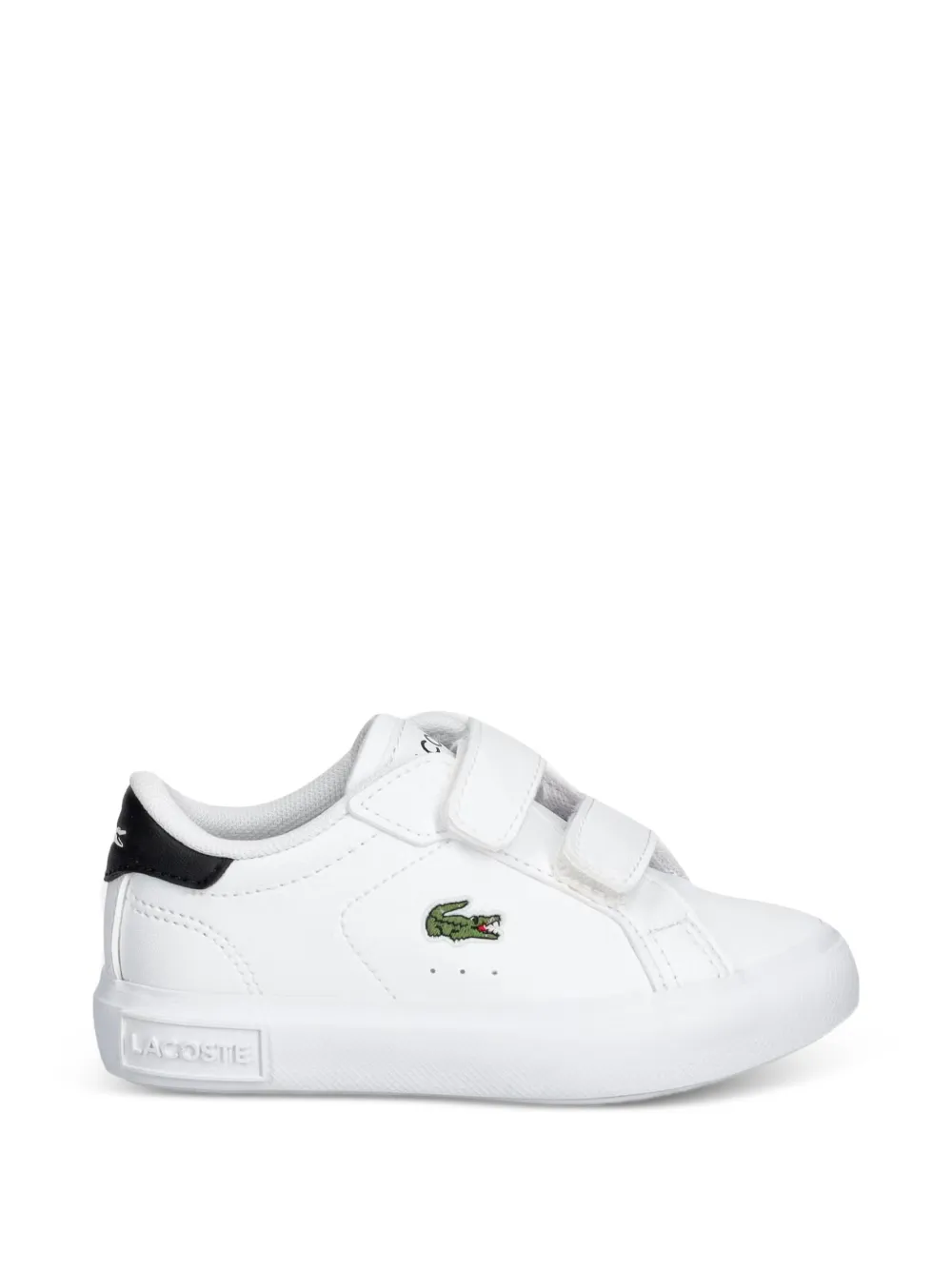 Lacoste Kids touch-strap sneakers - Bianco