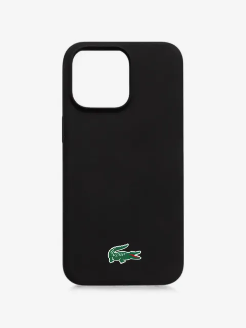 Lacoste funda para iPhone 15 con parche del logo