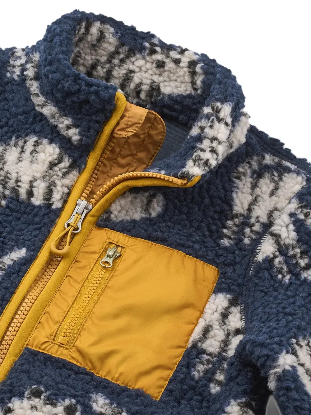 Liewood Fleece jack met tijgerprint Blauw