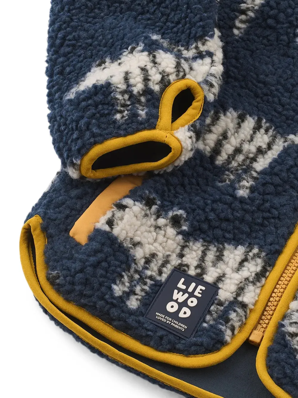 Liewood Fleece jack met tijgerprint Blauw