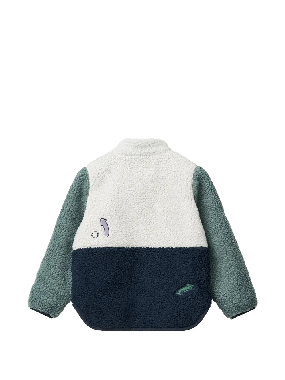 Liewood Sherpa jack met colourblocking Wit