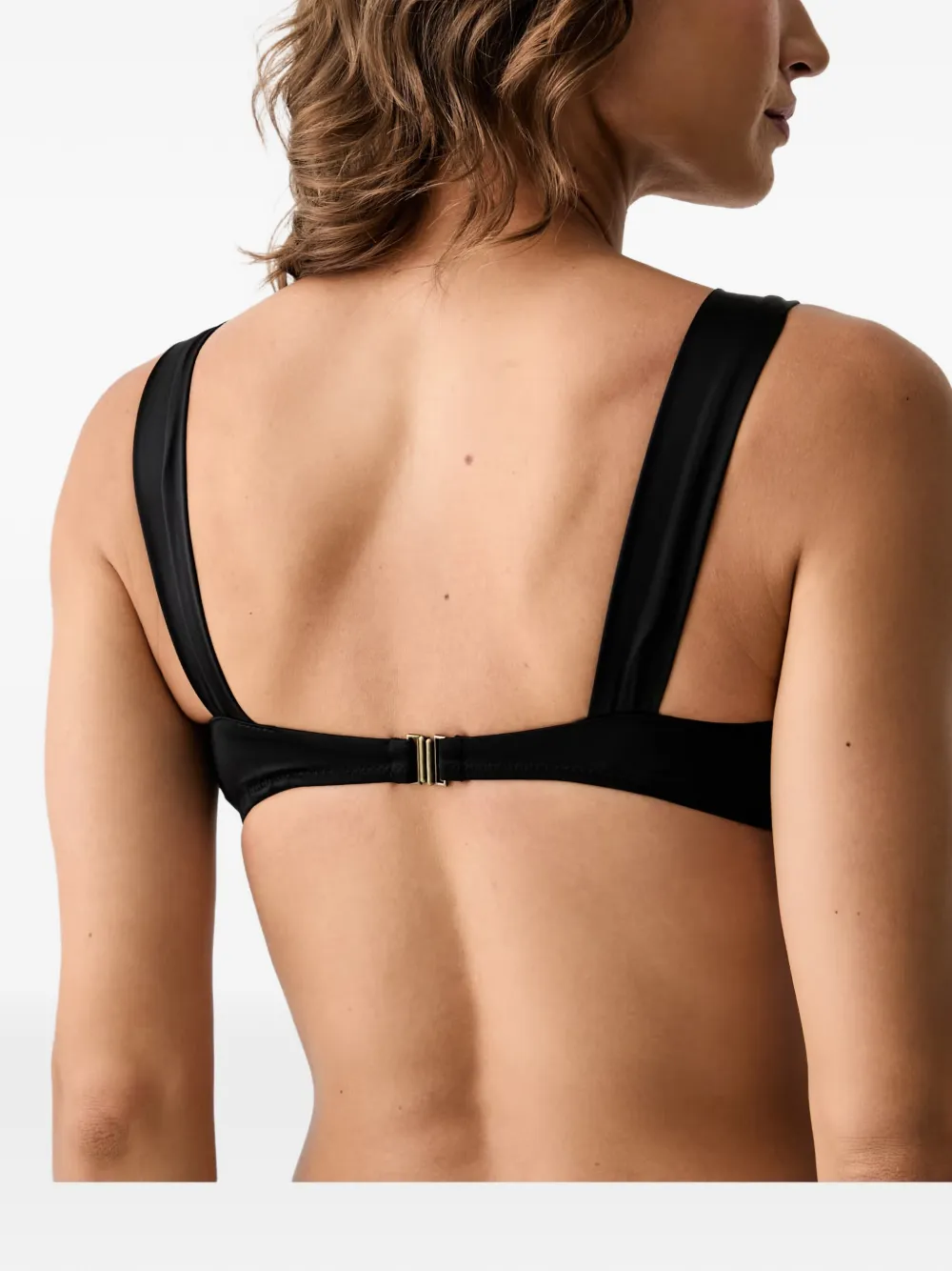 Kurt Geiger London Eagle plaque bikini top Zwart