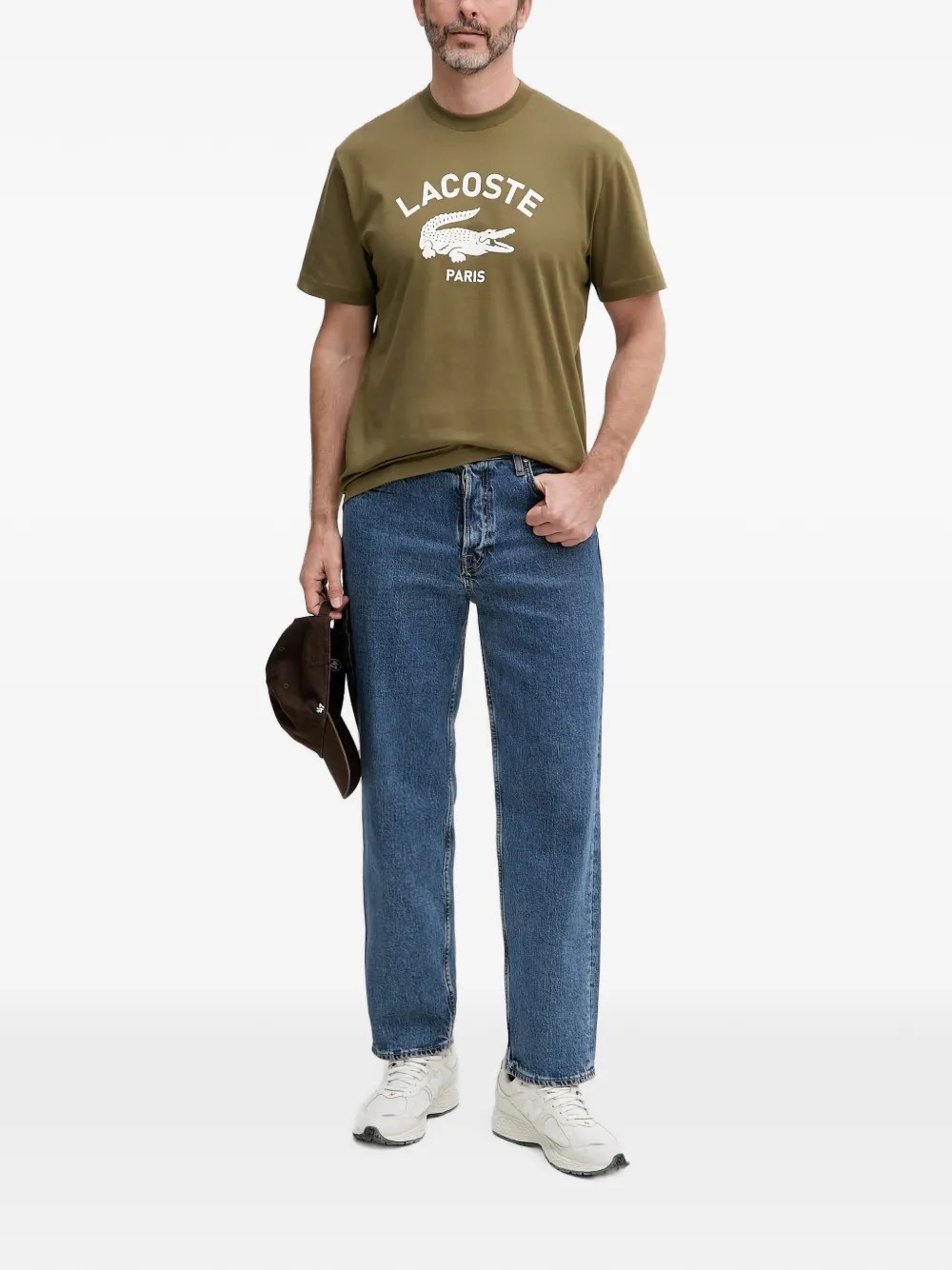 Lacoste T-shirt met logoprint Groen