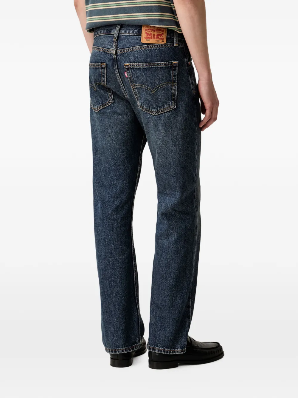 Levi's 565 faded-effect jeans Blauw