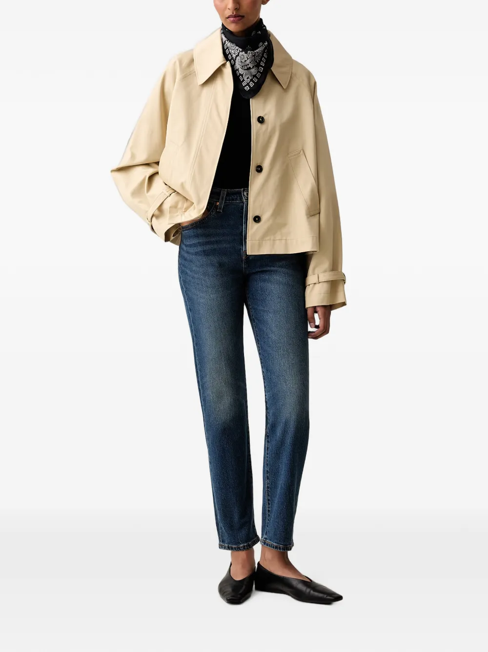 Levi's 501 cropped jeans Blauw