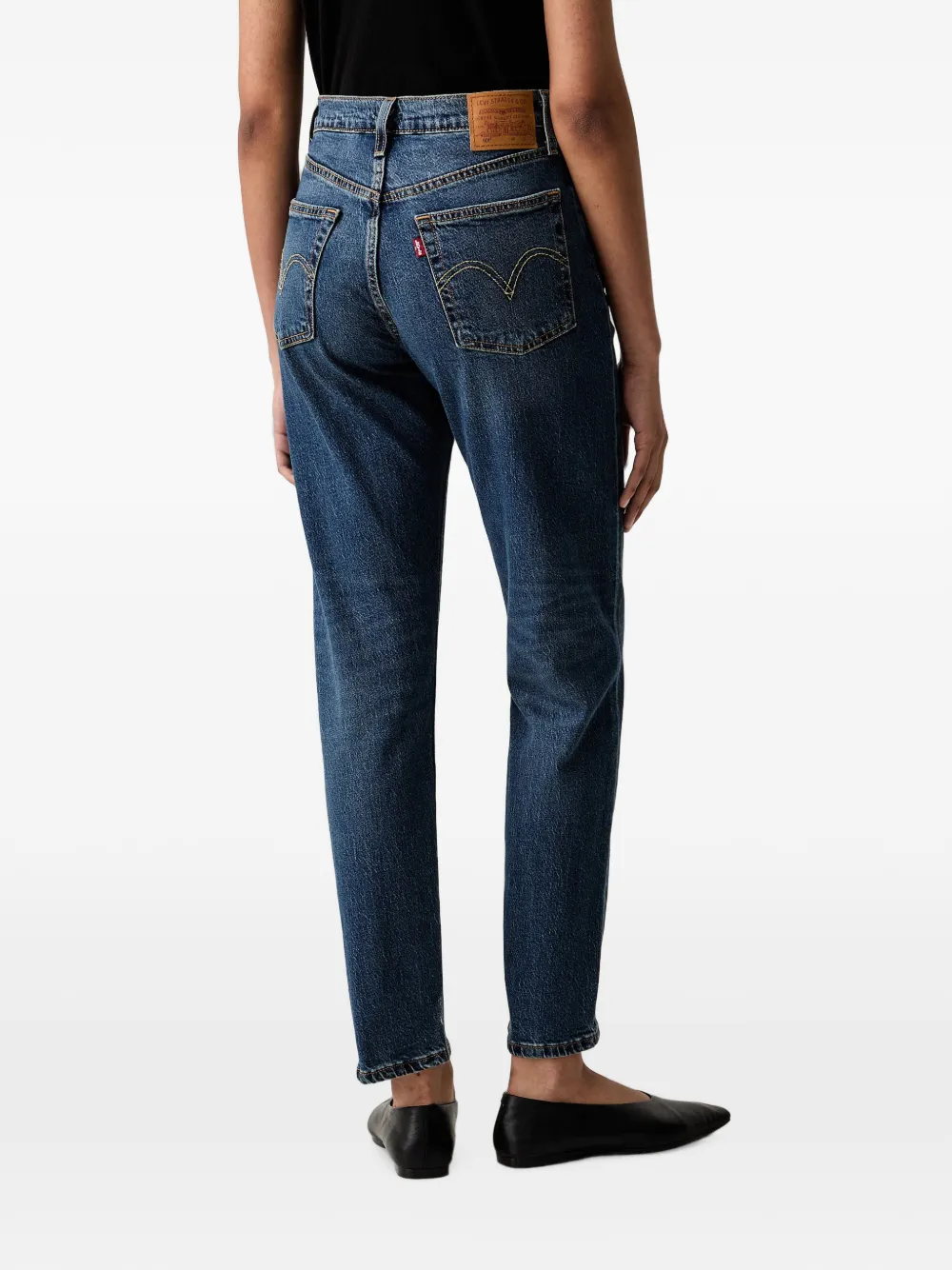Levi's 501 cropped jeans Blauw