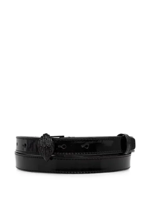 Kurt Geiger London Eagle patent-finish belt
