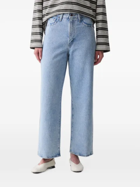 Levi's high-waisted straight-leg jeans