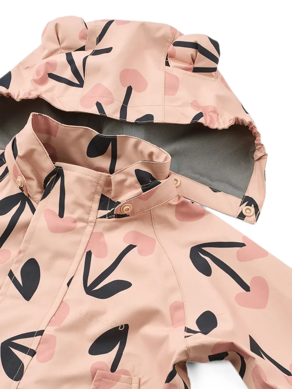 Liewood Regenpak met kersen-print Roze