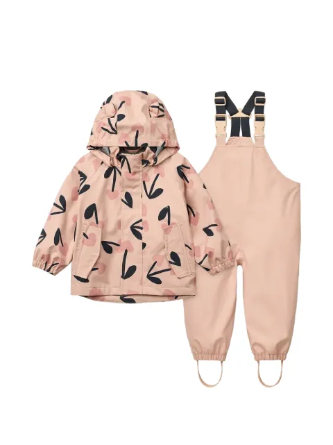 Liewood cherry-print trousers (set of two)