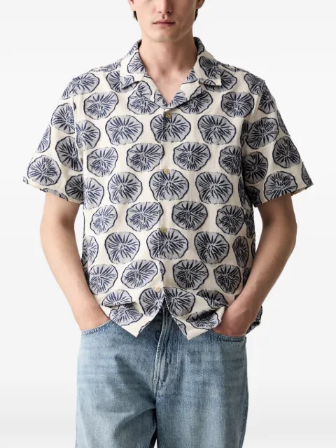 Les Deux chemise Dahlia à fleurs et manches courtes
