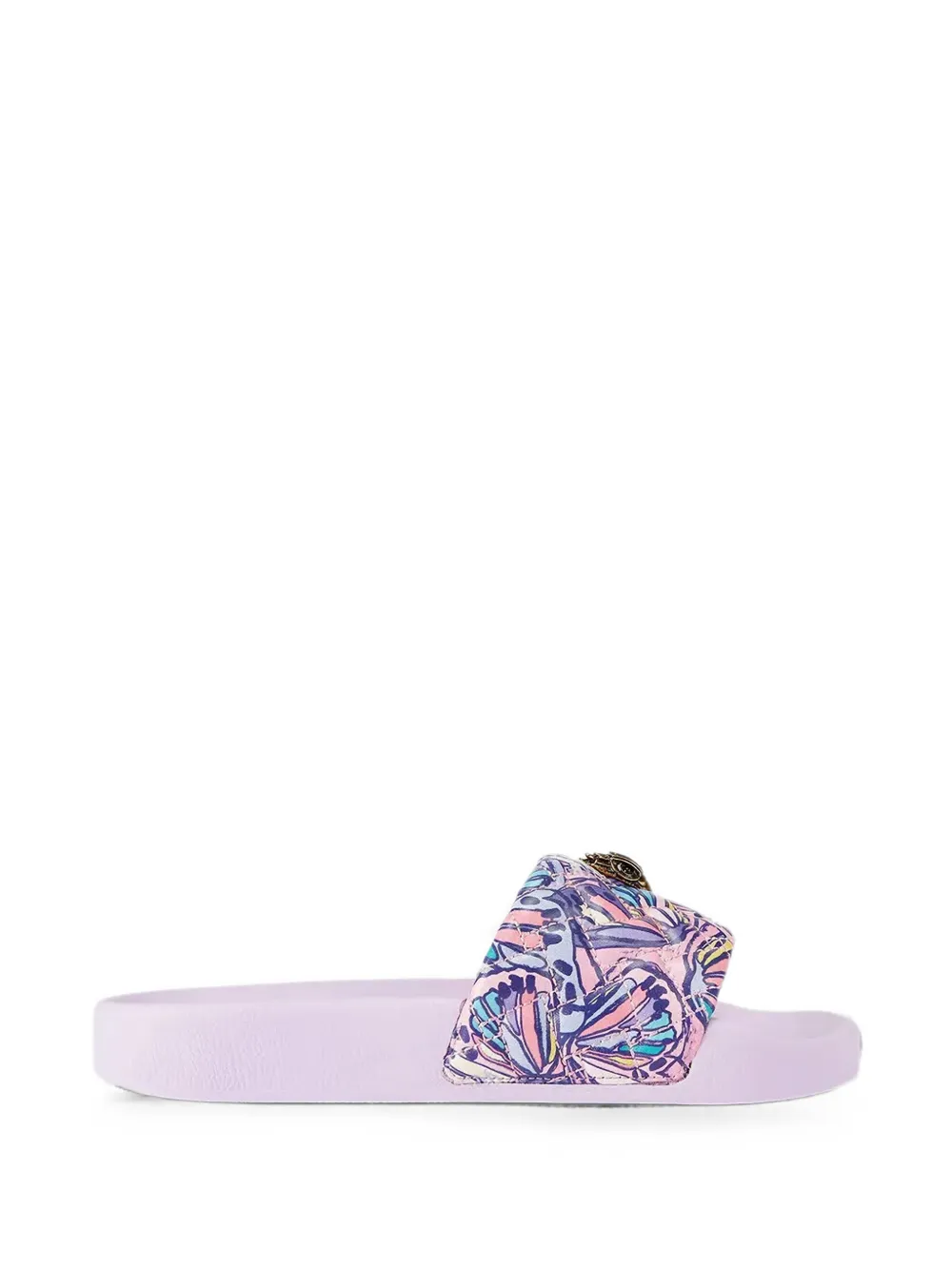 Kurt Geiger London Meena Eagle Pantoletten mit Schmetterling-Print - Violett