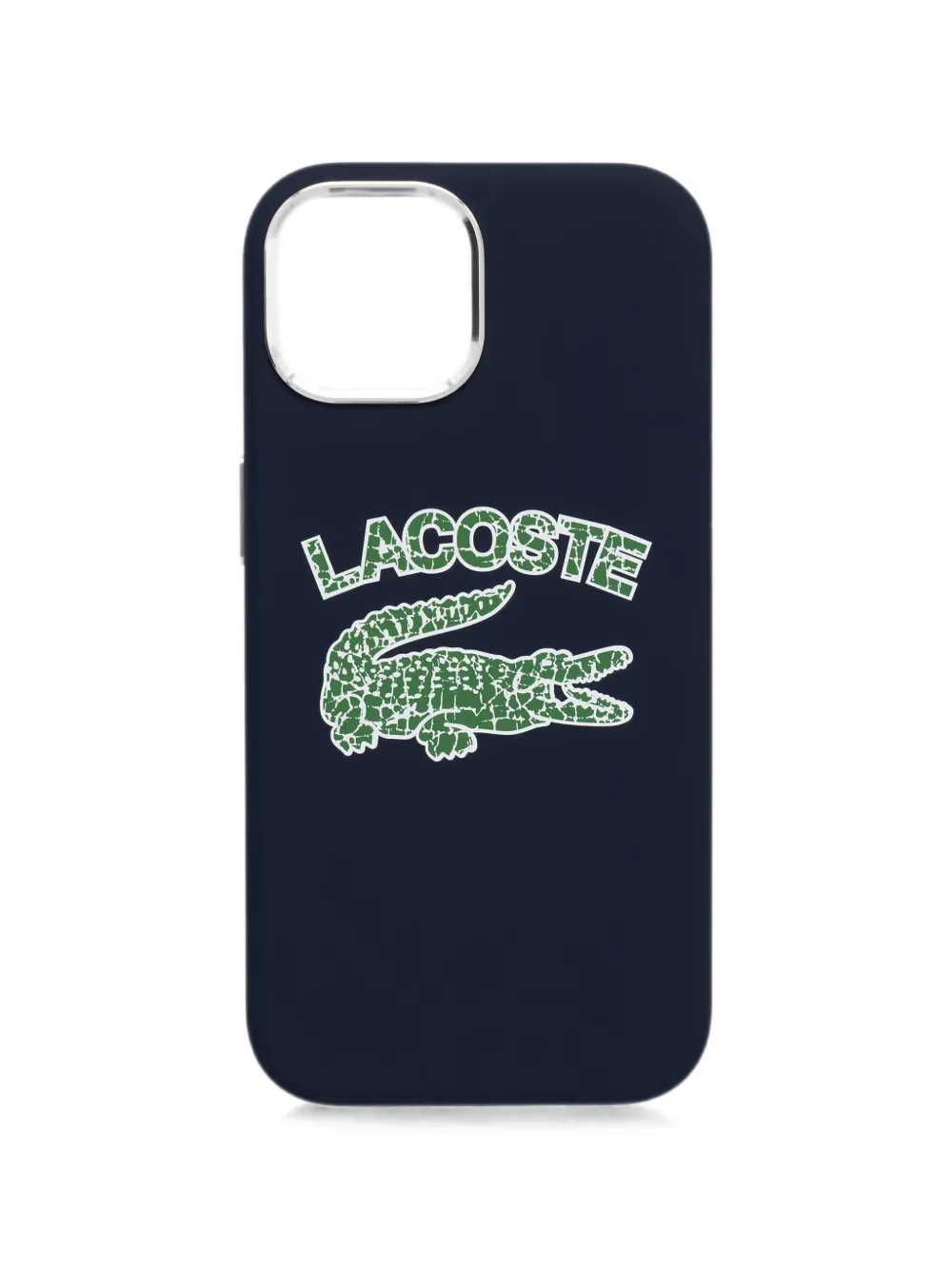 Lacoste logo-print iPhone 15 case - Blu