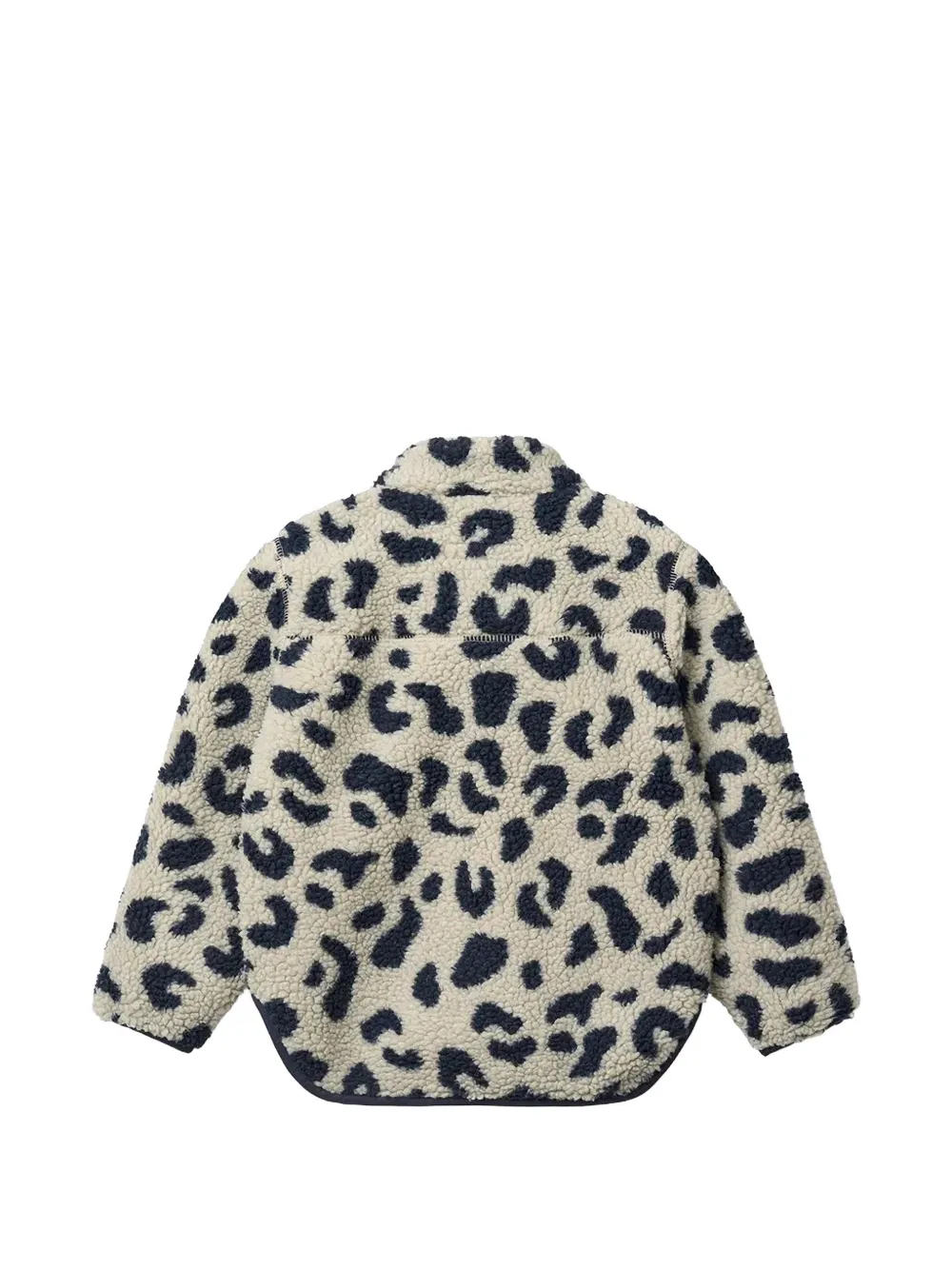 Liewood Noam leopard-print fleece jacket Beige