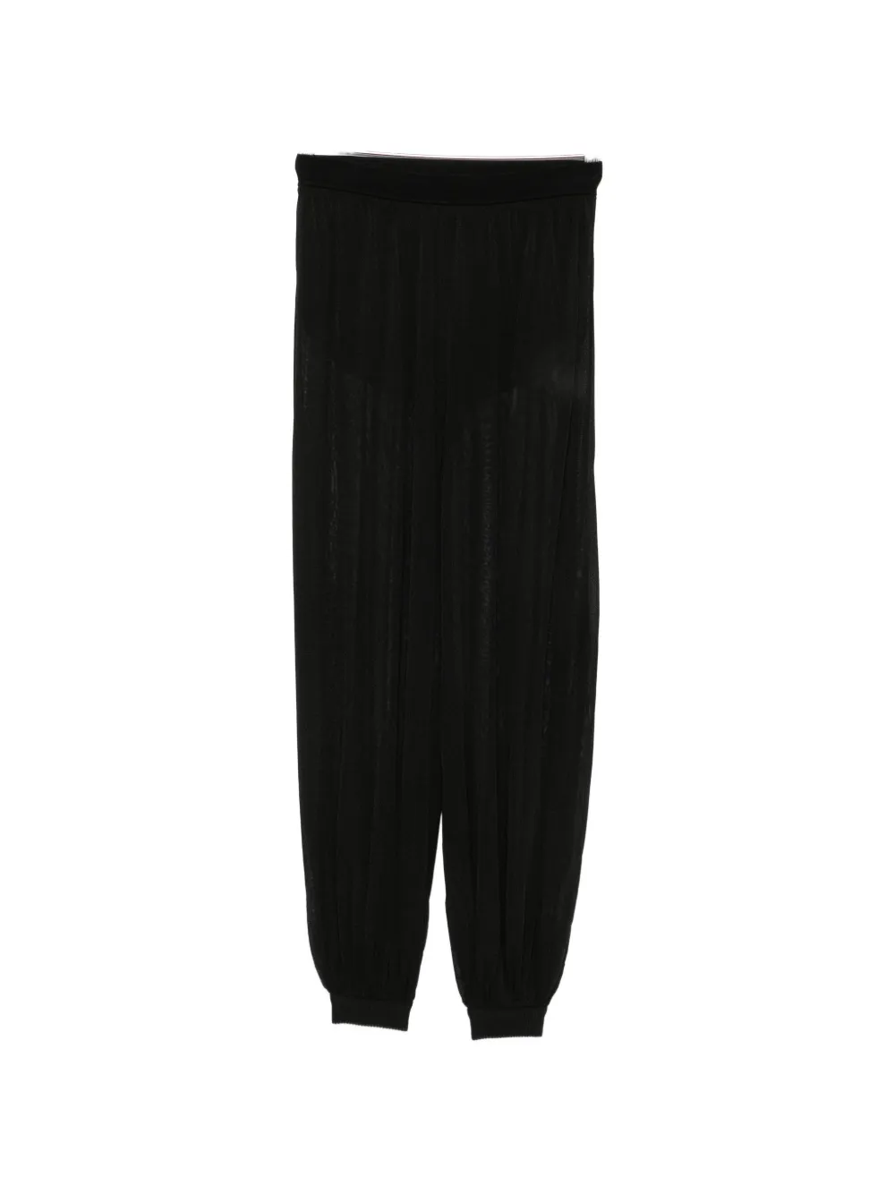 Simkhai sheer-finish cuffed trousers - Nero