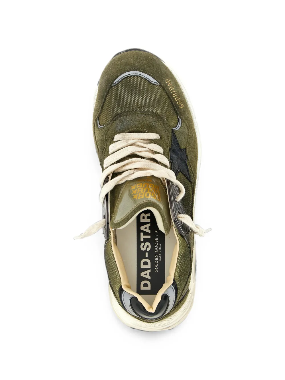 Golden Goose Running Dad star-patch sneakers Groen