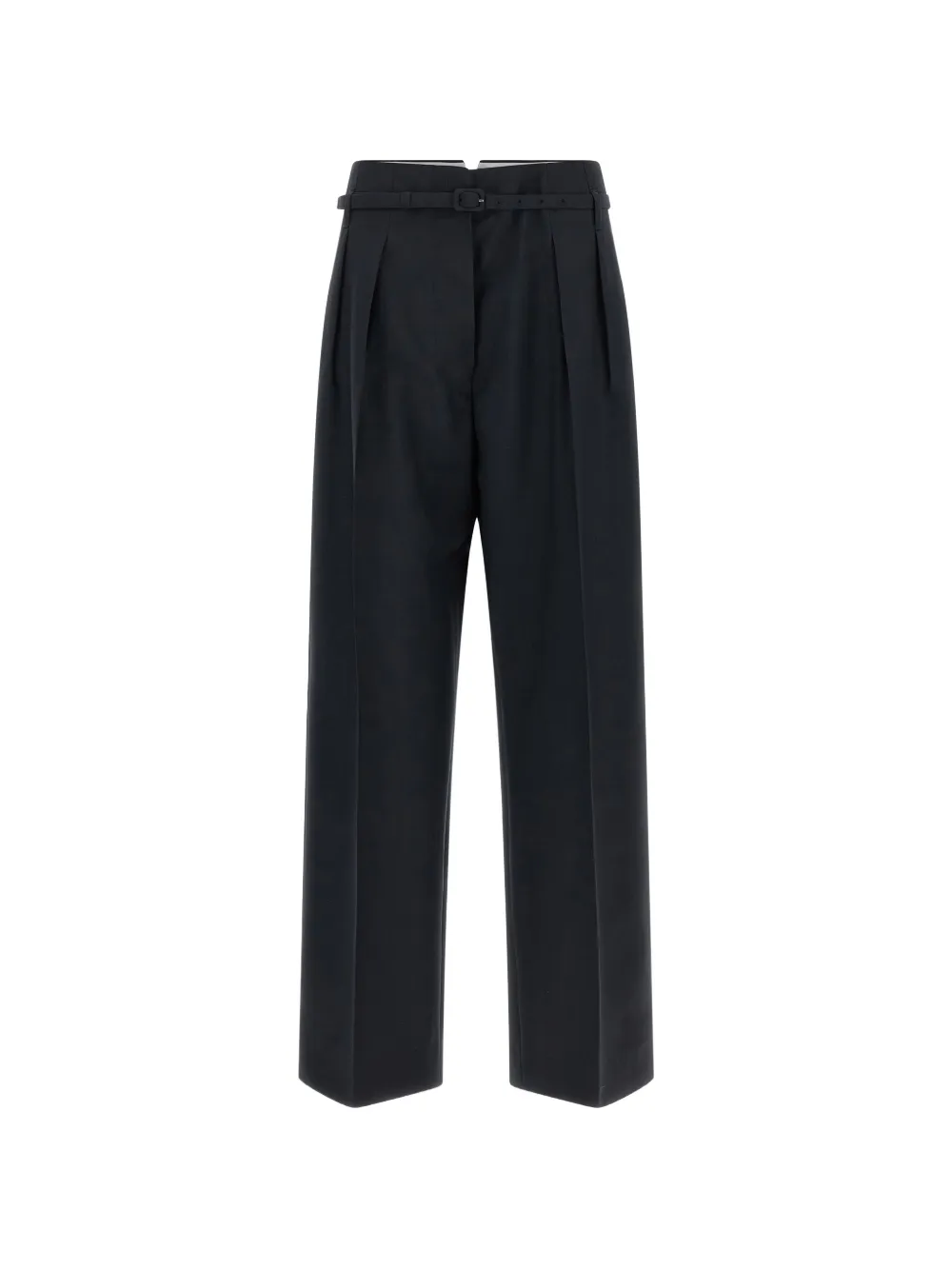Prada belted pleated trousers - Blu
