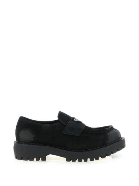 Prada suede loafers