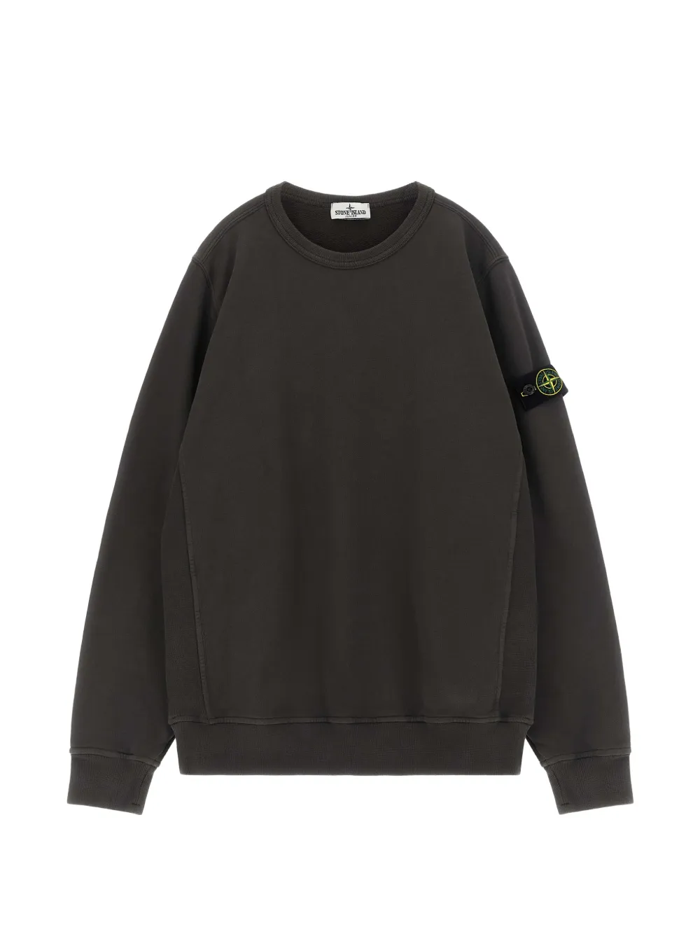 Stone Island Junior logo-patch sweatshirt - Grigio