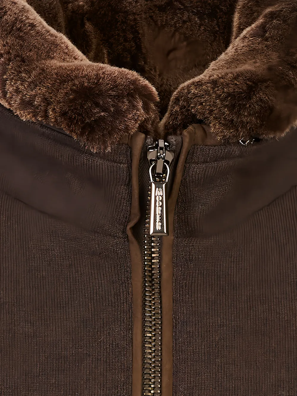 Moorer Bellati-MRW zip-up jacket Bruin