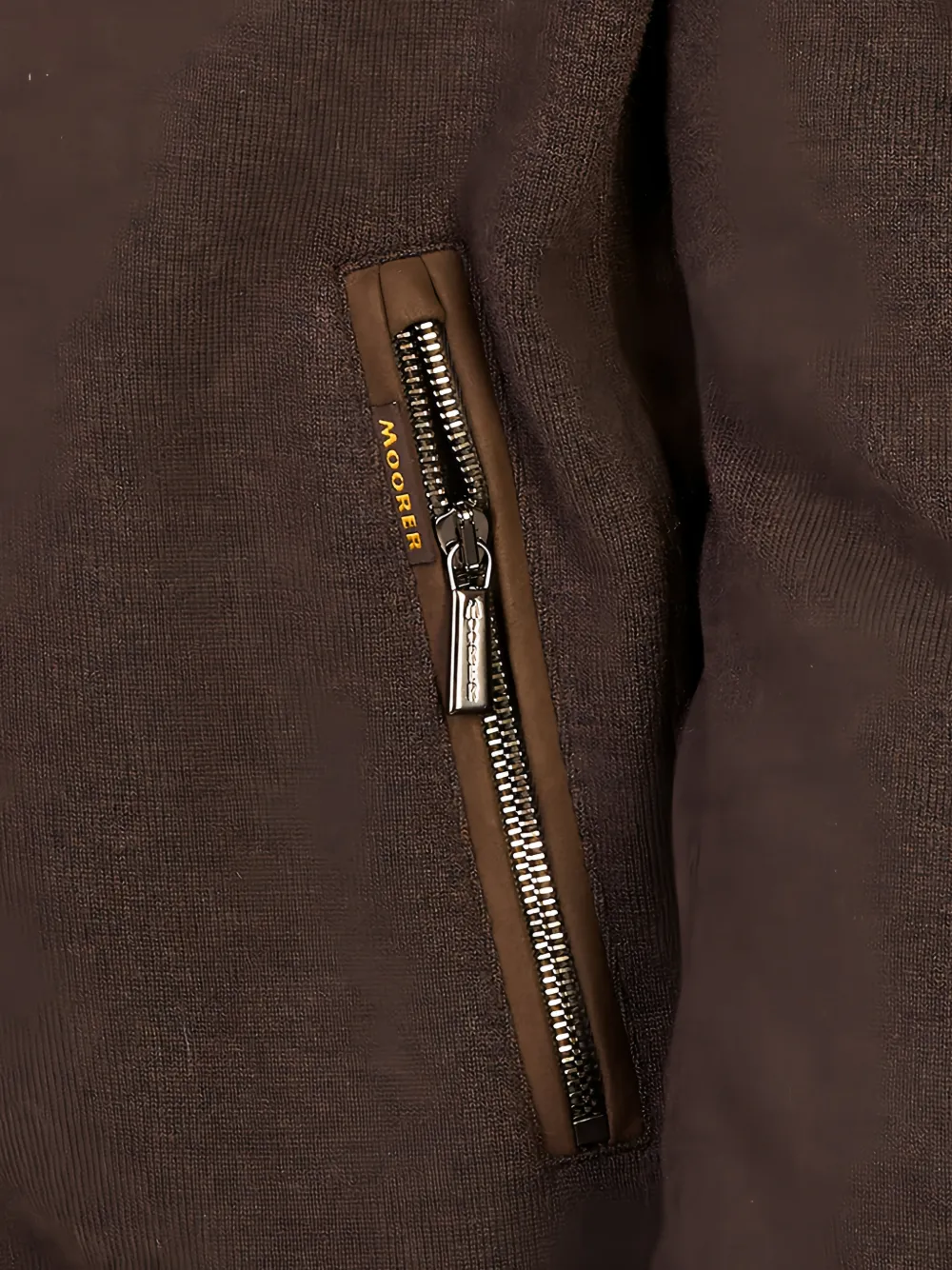 Moorer Bellati-MRW zip-up jacket Bruin