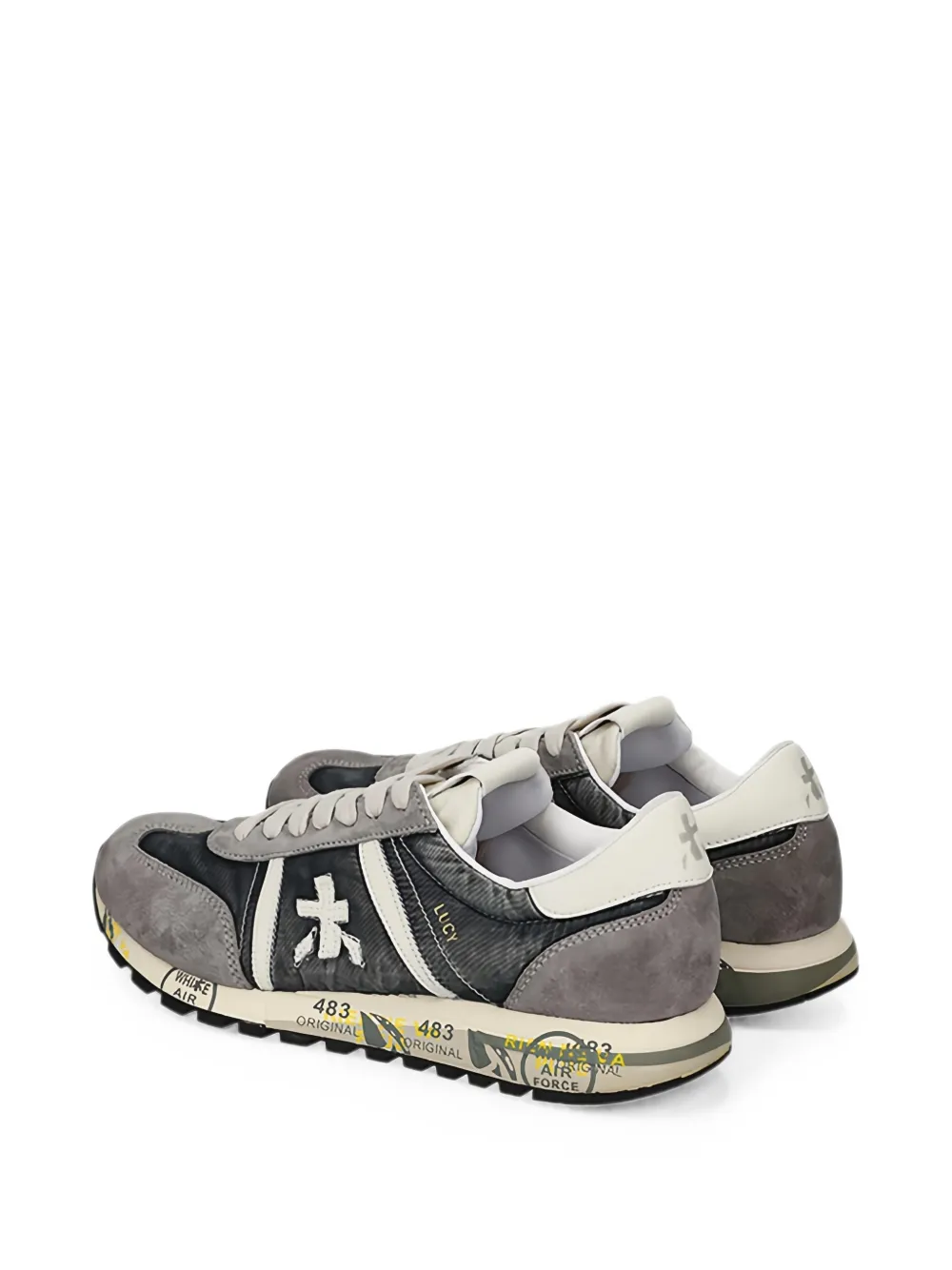 Premiata Lucy panelled sneakers Grijs