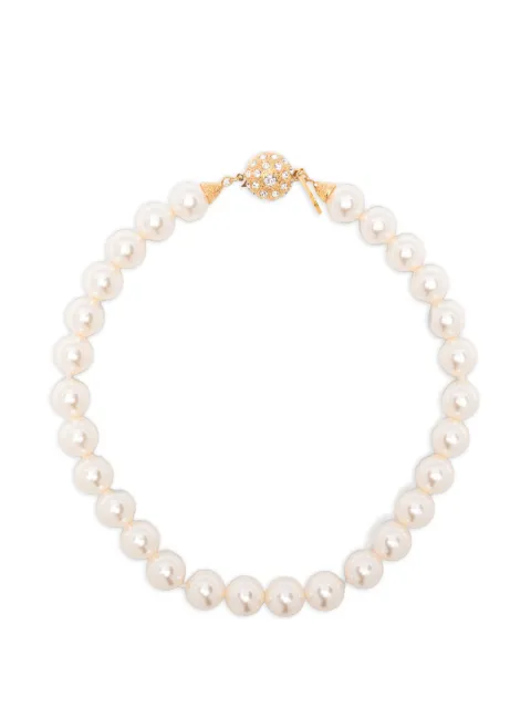 Alessandra Rich logo-engraved necklace