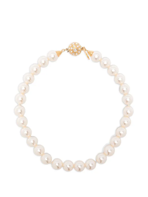 Alessandra Rich Logo-engraved Necklace in Neutrals