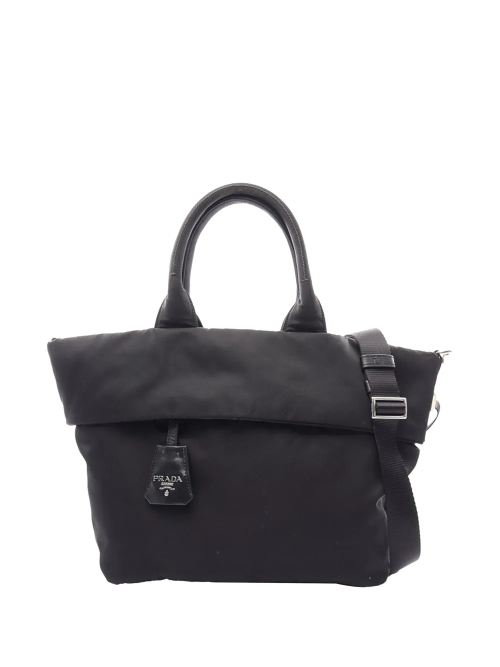 Prada Pre-Owned 2010-2026 Tessuto Reversible satchel - Schwarz