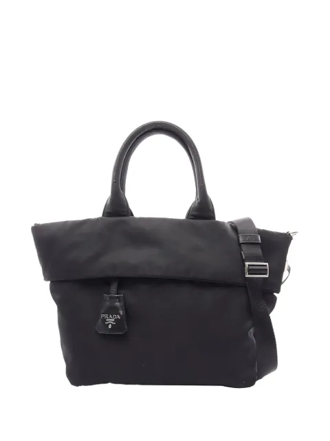 Prada Pre-Owned 2010-2026 Tessuto Reversible satchel