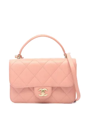 CHANEL Pre-Owned キルティング トートバッグ | ピンク | FARFETCH JP