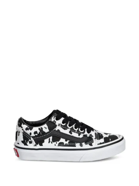 Vans Kids Old Skool cow-pattern sneakers