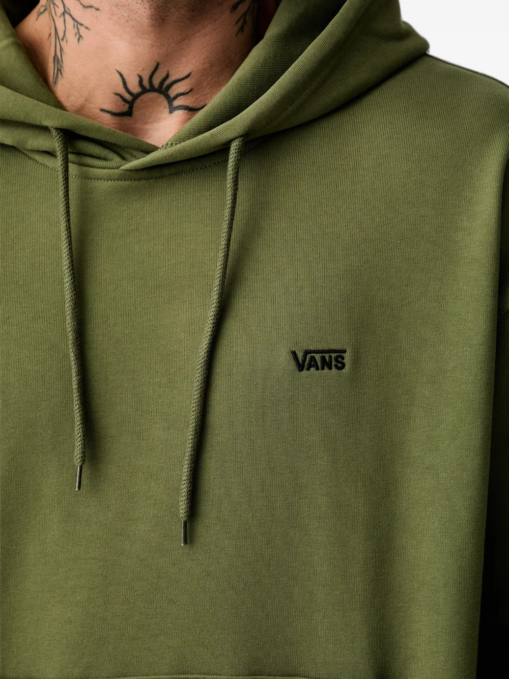 Vans Hoodie met geborduurd logo Groen