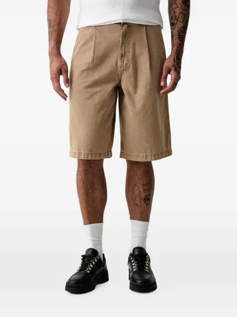 Vans logo-patch denim shorts