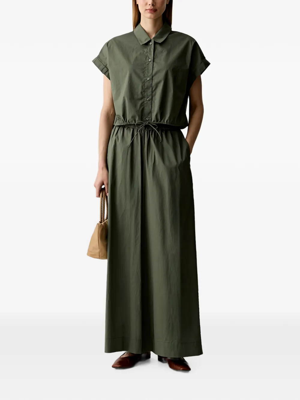 Benetton Palazzo broek Groen