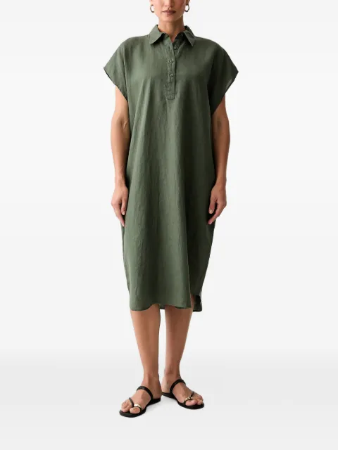 Benetton short-sleeved midi shirt dress