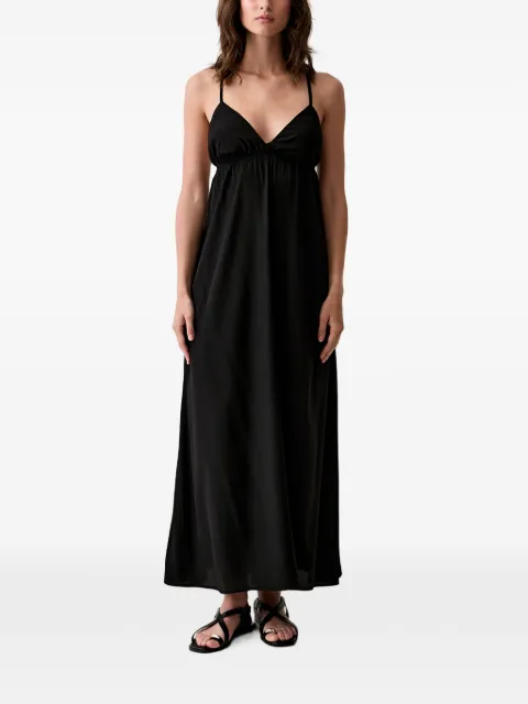 Benetton criss-cross back sleeveless maxi dress