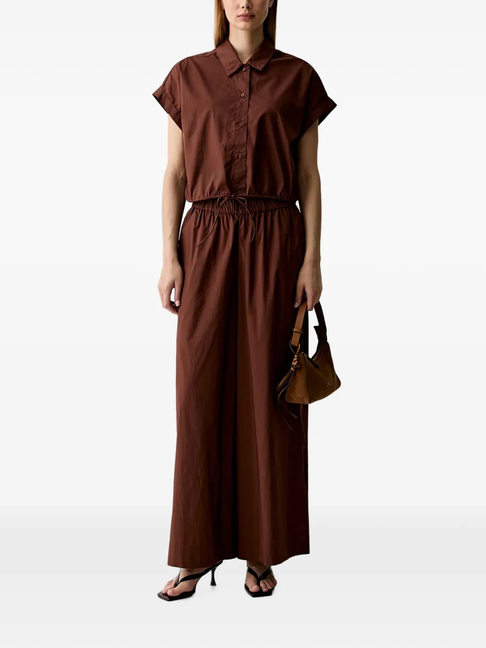 Benetton Palazzo broek Bruin
