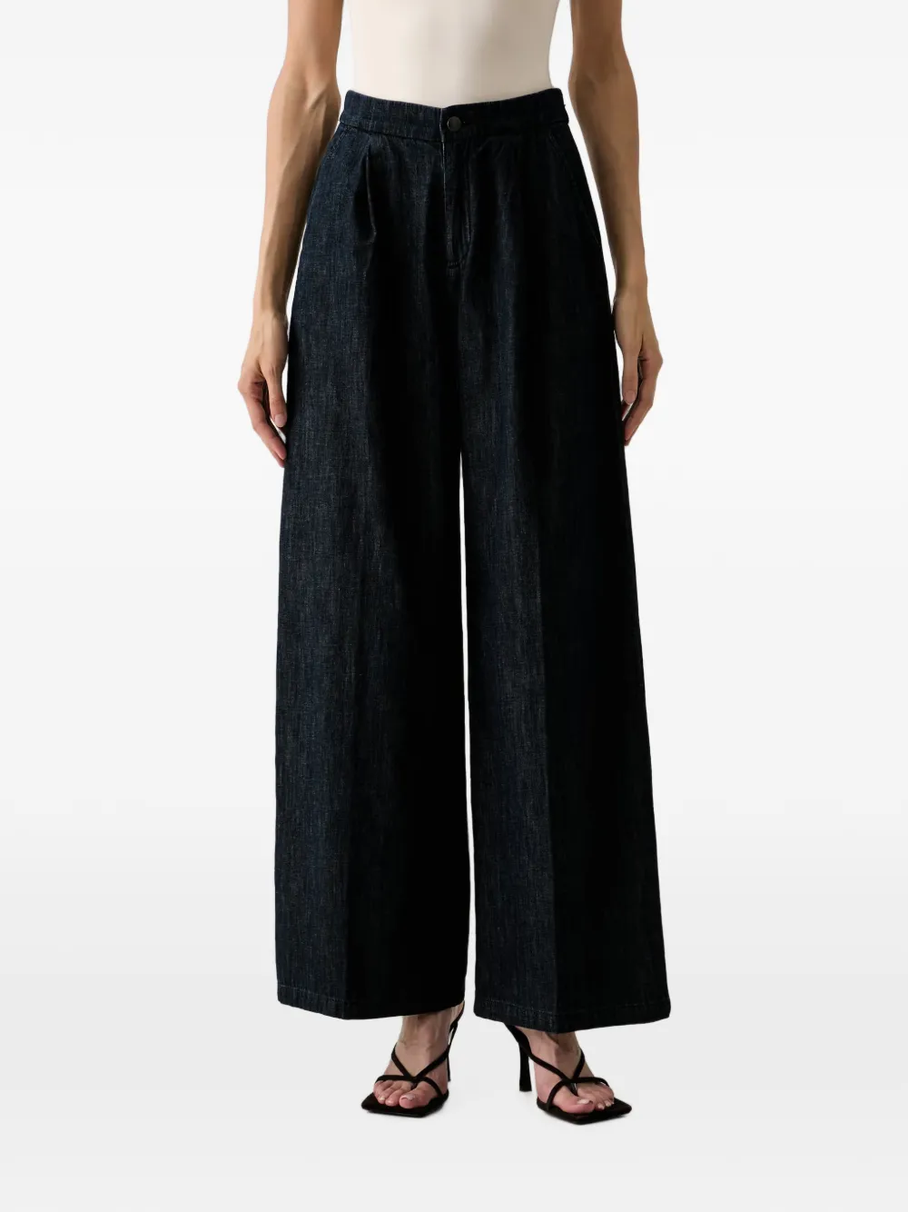 Benetton pleated wide-leg jeans - Blu