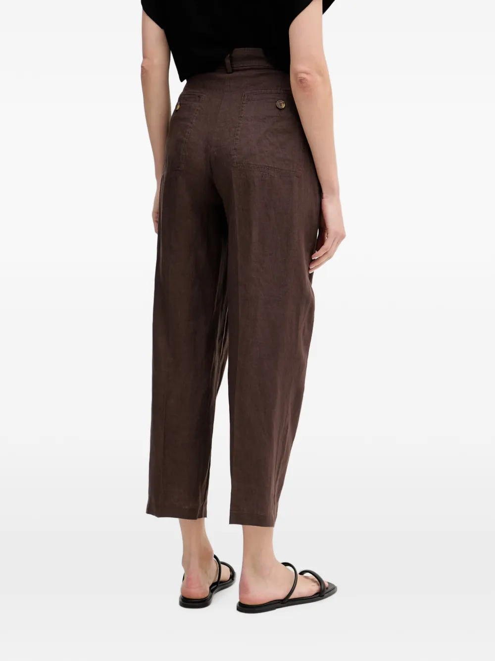 Benetton Straight plooibroek Bruin